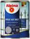 Эмаль Alpina Direkt auf Rost RAL9006 (750мл, серебристый) - 