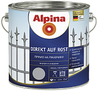 

Эмаль Alpina, Direkt auf Rost RAL9006