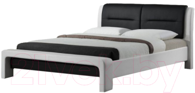 Полуторная кровать Halmar Cassandra 120x200 (белый/черный)