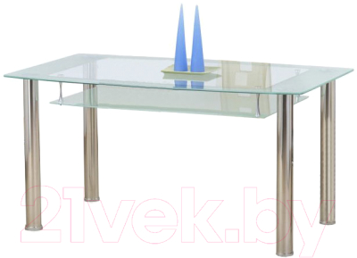 Обеденный стол Halmar Cristal (прозрачный/молочный)