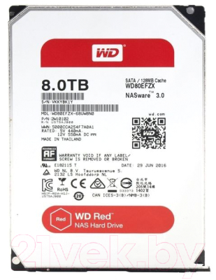 Жесткий диск Western Digital WD80EFZX Red