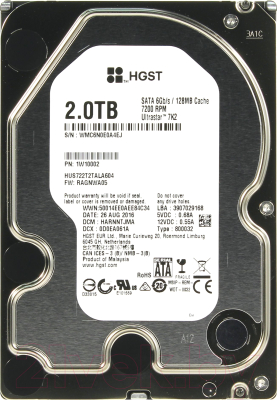 Жесткий диск HGST Ultrastar 7K2 2TB (HUS722T2TALA604)