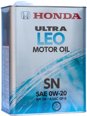 Моторное масло Honda Ultra Leo 0W20 SN / 0821799974 (4л)