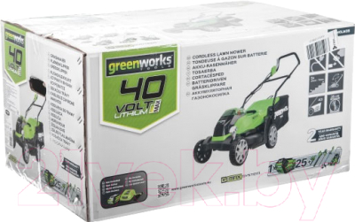 Газонокосилка электрическая Greenworks G40LM35 (2500067 / 2501907)