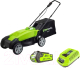 Миниатюра изображения товара Газонокосилка аккумуляторная Greenworks G40LM35K2 (2500067VA)