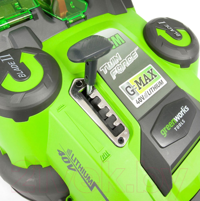 Газонокосилка электрическая Greenworks Twin Force G40LM49DB (2500207)