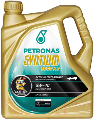 Моторное масло Petronas Syntium 3000 AV 5W40 70179M12EU/18285019 (5л)