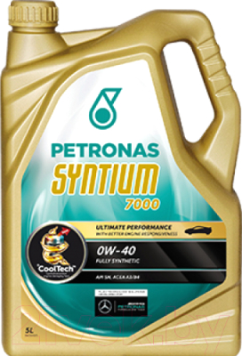 Моторное масло Petronas Syntium 7000 0W40 / 18385019 (5л)
