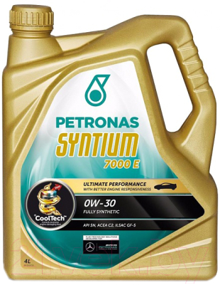 Моторное масло Petronas Syntium 7000 E 0W30 70180K1YEU/18554019 (4л)