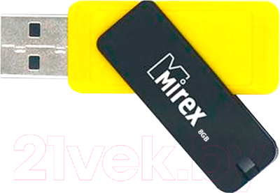 

Usb flash накопитель Mirex, City Yellow 8GB (13600-FMUCYL08)