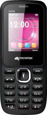 Мобильный телефон Micromax X406 (черный)