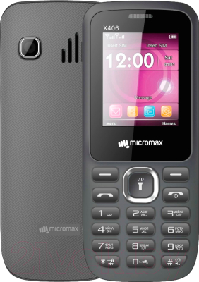 Мобильный телефон Micromax X406 (серый)