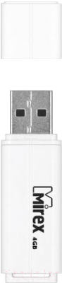 Usb flash накопитель Mirex Line White 4GB (13600-FMULWH04)