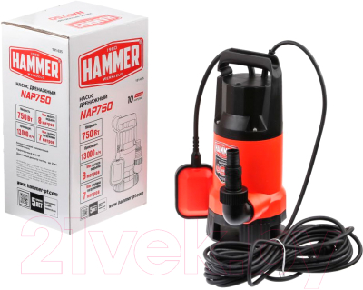Дренажный насос Hammer Flex NAP750