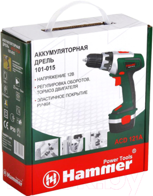 Аккумуляторная дрель-шуруповерт Hammer Flex ACD121A