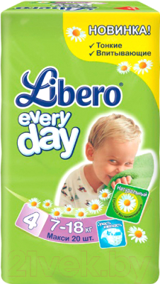 Подгузники детские Libero Everyday Maxi 4 (20шт)