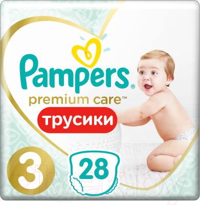 Подгузники-трусики детские Pampers Premium Care 3 Midi (28шт)