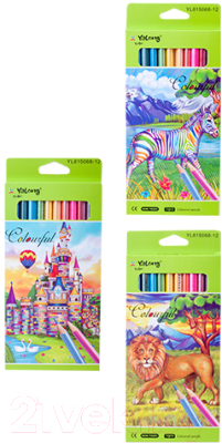 Набор цветных карандашей Yalong YL 815068-12 - варианты упаковки