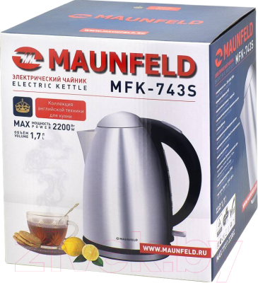Электрочайник Maunfeld MFK-743S (нержавеющая сталь)