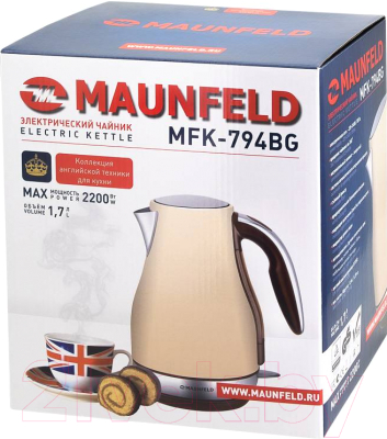 Электрочайник Maunfeld MFK-794BG (бежевый)