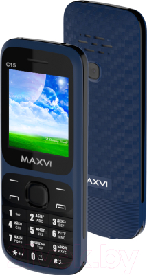 Мобильный телефон Maxvi C15 (маренго/черный)