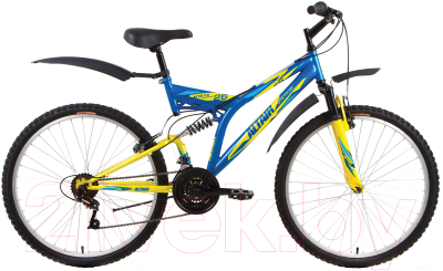 Велосипед Forward Altair MTB FS 26 2017 / RBKT7SN6P006 (18, синий/желтый)
