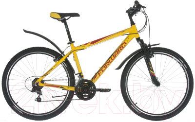 Велосипед Forward Hardi 1.0 2017 / RBKW7M66P004 (17, желтый матовый)