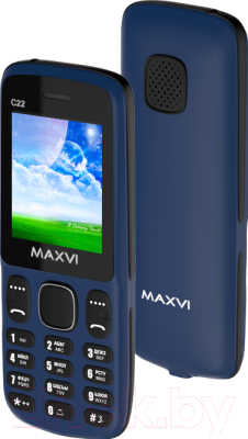 Мобильный телефон Maxvi C22 (маренго/черный)