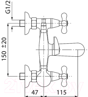 Смеситель Ferro Retro XR11