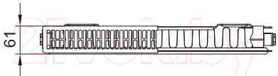 Радиатор стальной Kermi Profil-Kompakt FKO Тип 11 600x600