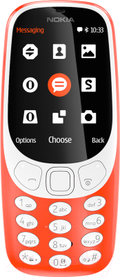 Мобильный телефон Nokia 3310 Dual Sim / TA-1030 (красный)