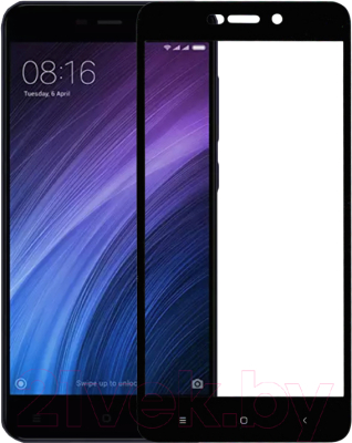 Защитное стекло для телефона Case Full Screen для Redmi 4A (черный)