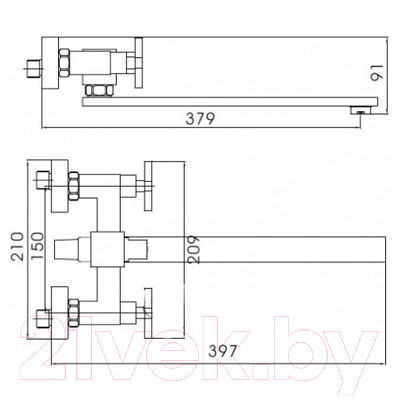 Смеситель Ledeme L2584