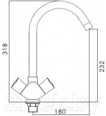 Смеситель Ledeme L4087-2