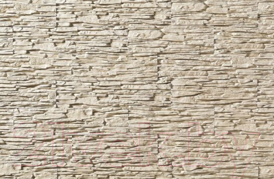 Декоративный камень гипсовый Baastone Сланец Тонкослойный слоновая кость 102 (375x90x8-14)
