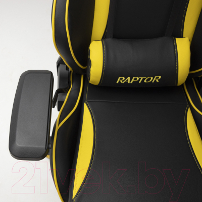 Кресло геймерское Седия Raptor Eco (черный/желтый)