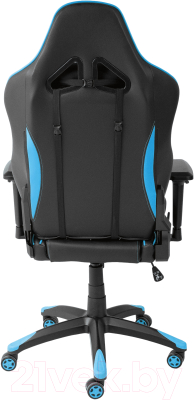 Кресло геймерское Седия Raptor Eco (черный/голубой)