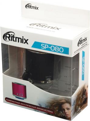 Портативная колонка Ritmix SP-080 Black - коробка