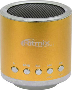 Портативная колонка Ritmix SP-090 Gold - общий вид
