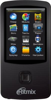 MP3-плеер Ritmix RF-7100 (4GB, черный) - общий вид
