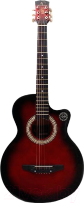Акустическая гитара Swift Horse 38C/RDS red-burst