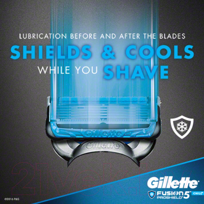 Набор сменных кассет Gillette Fusion Proshield Chill (2шт)