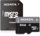 Карта памяти A-data Premier microSDXC UHS-I U1 Class 10 64GB (AUSDX64GUICL10-RA1) - 