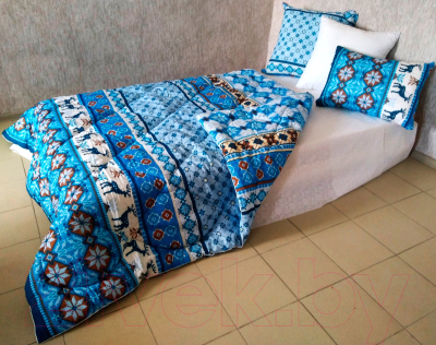 Одеяло Angellini 3с720о (200x205, скандинавские мотивы) - одеяло в интерьере