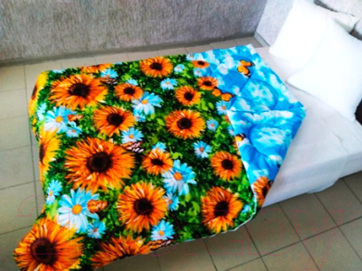 Одеяло Angellini 5с315л (150x205, подсолнухи) - одеяло в интерьере