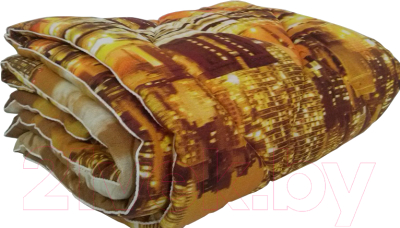 Одеяло Angellini 7с015дл (150x205, город коричневый)