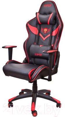 Кресло геймерское Седия Viper Eco (черный/красный)