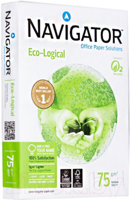 Бумага NAVIGATOR Eco-Logical A4 75г/м 500л