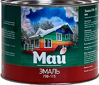 Эмаль Ярославские краски Май ПФ-115 (1.9кг, черный) - 