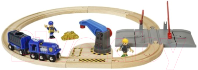 Железная дорога игрушечная Brio Полицейский транспорт 33812
